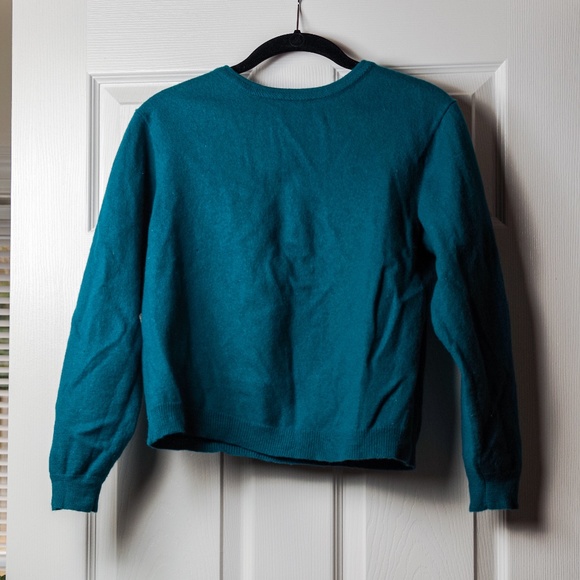The Narragansett Sweaters - Vintage Teal Turquoise Wool Sweater Narragansett
